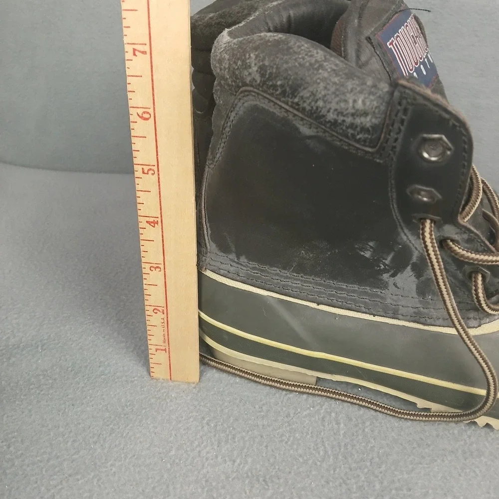 Touchsport Footwear Thermolite Duck Boots Womens 5 Brown Leather Waterproof